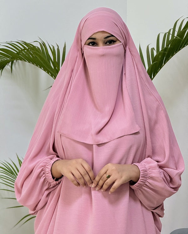 Alma Jilbab Set (Dust Pink - Color)