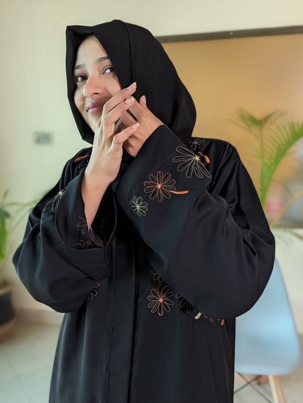 Elegant Embroidered Abaya