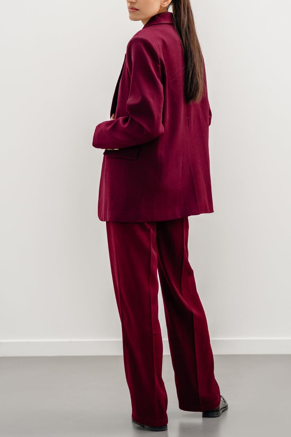 Tailored Burgundy Jilpop Blazer
