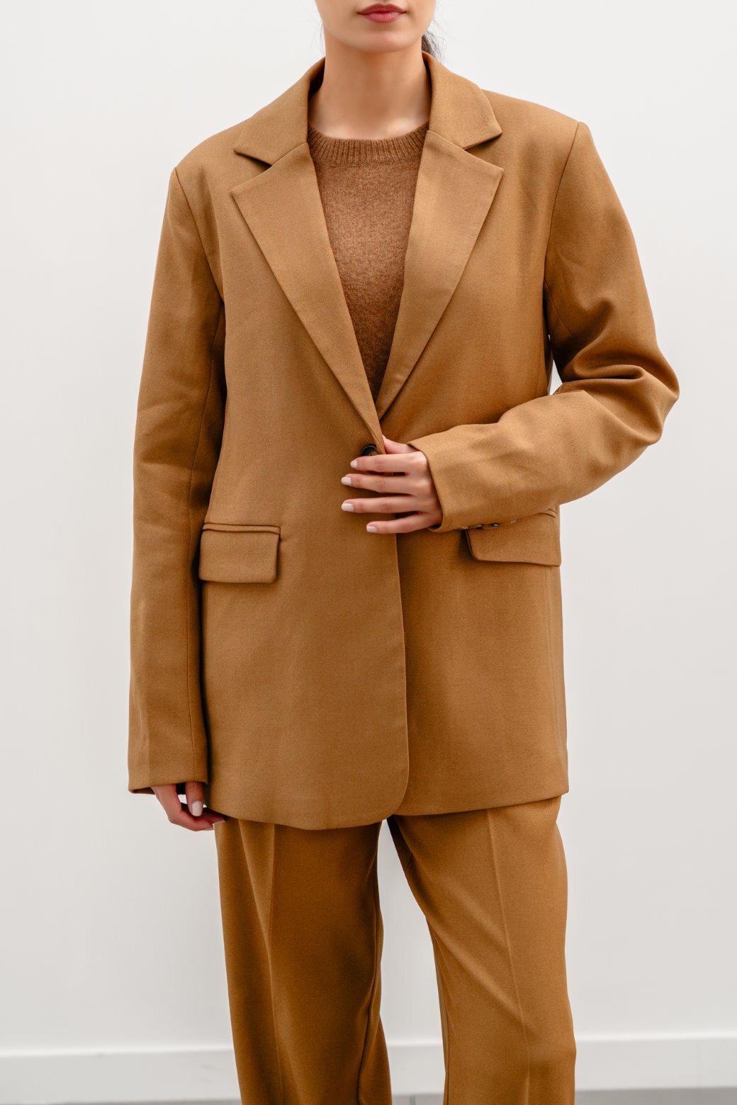 Tailored Camel Jilpop Blazer