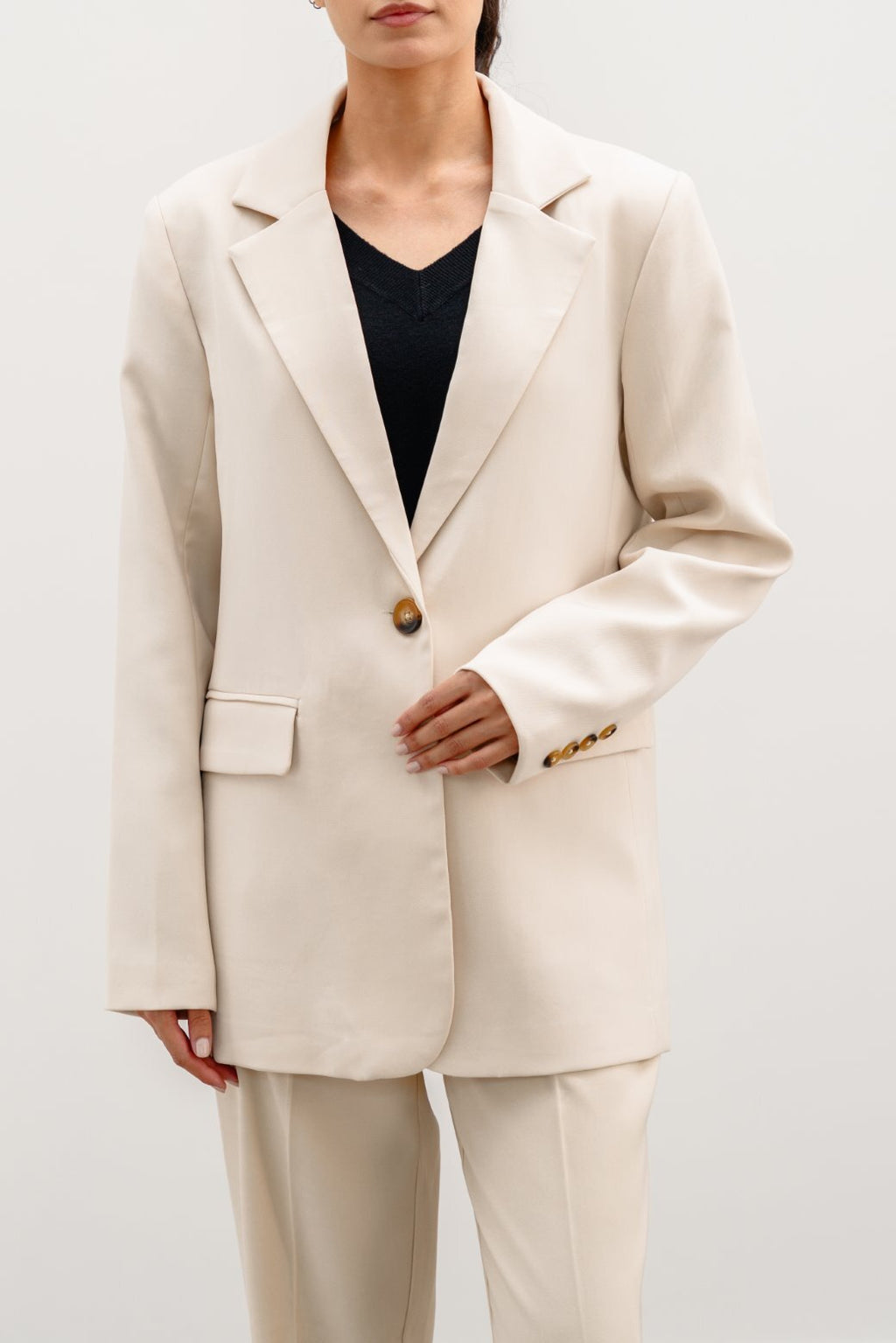 Tailored Ivory Jilpop Blazer
