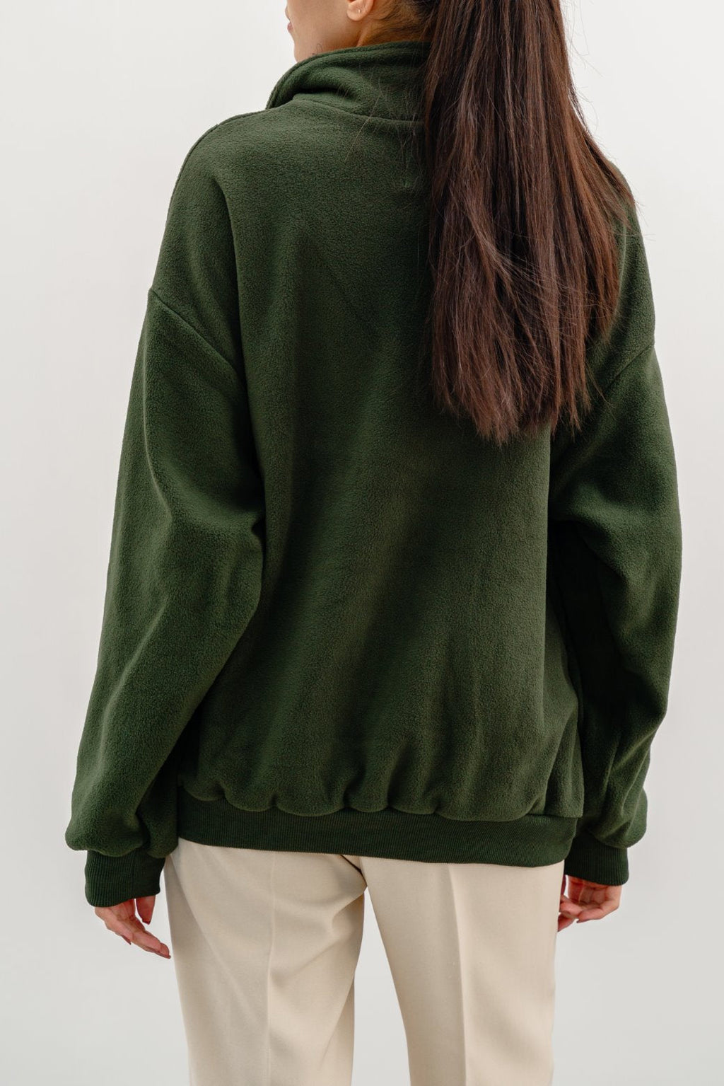 Fleece Green Jilpop Pull-Over