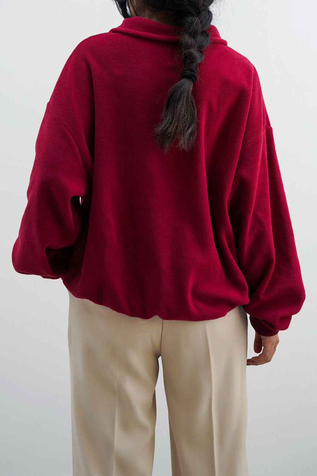 Fleece Wine Jilpop Pull-Over