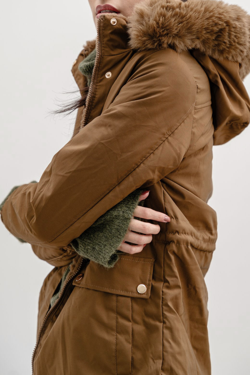 Arctic Coffee Jilpop Puffer Jacket