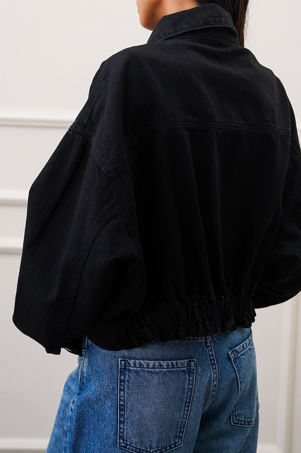 Seoul Black Jilpop Denim Jacket