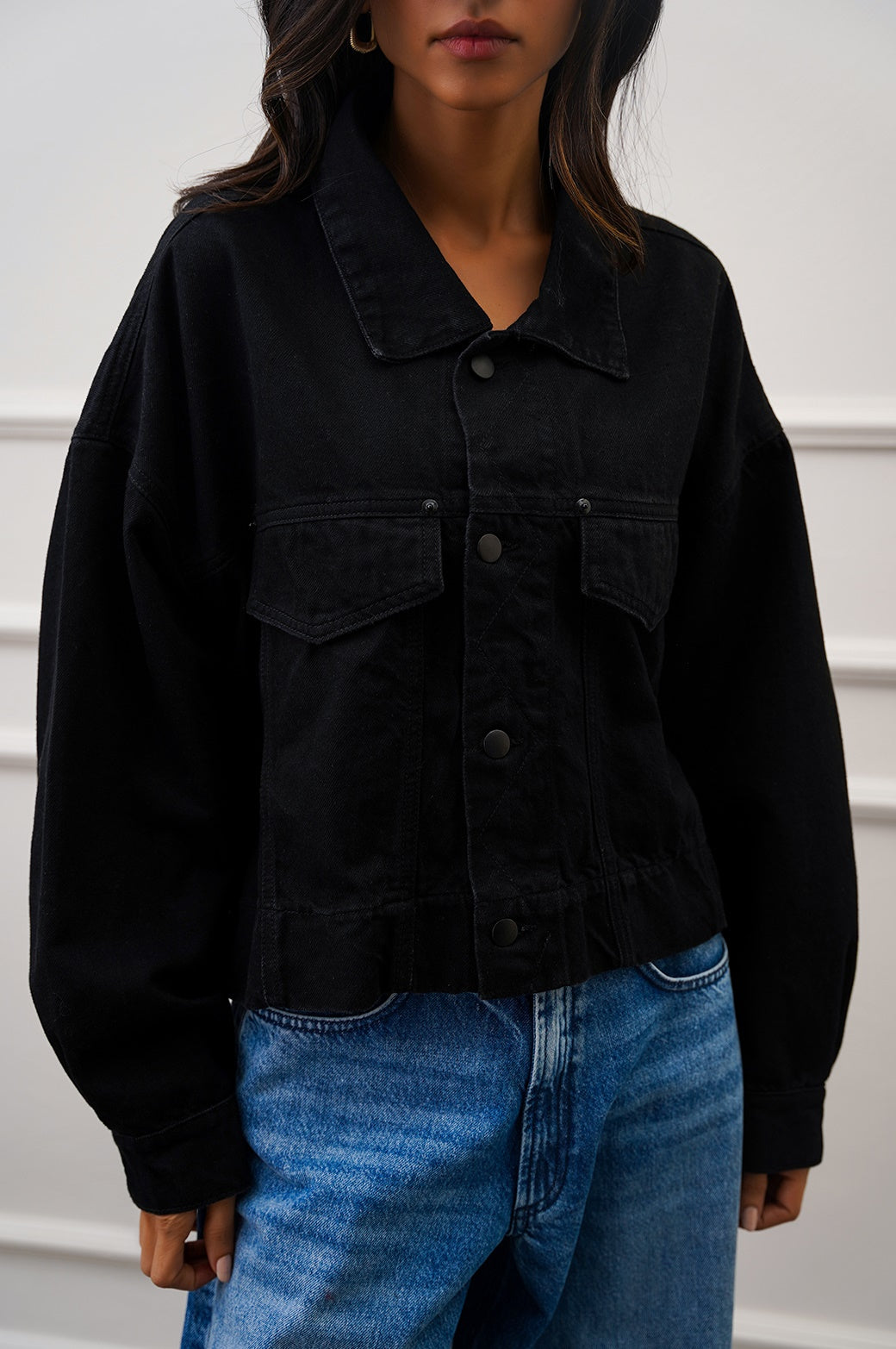 Seoul Black Jilpop Denim Jacket