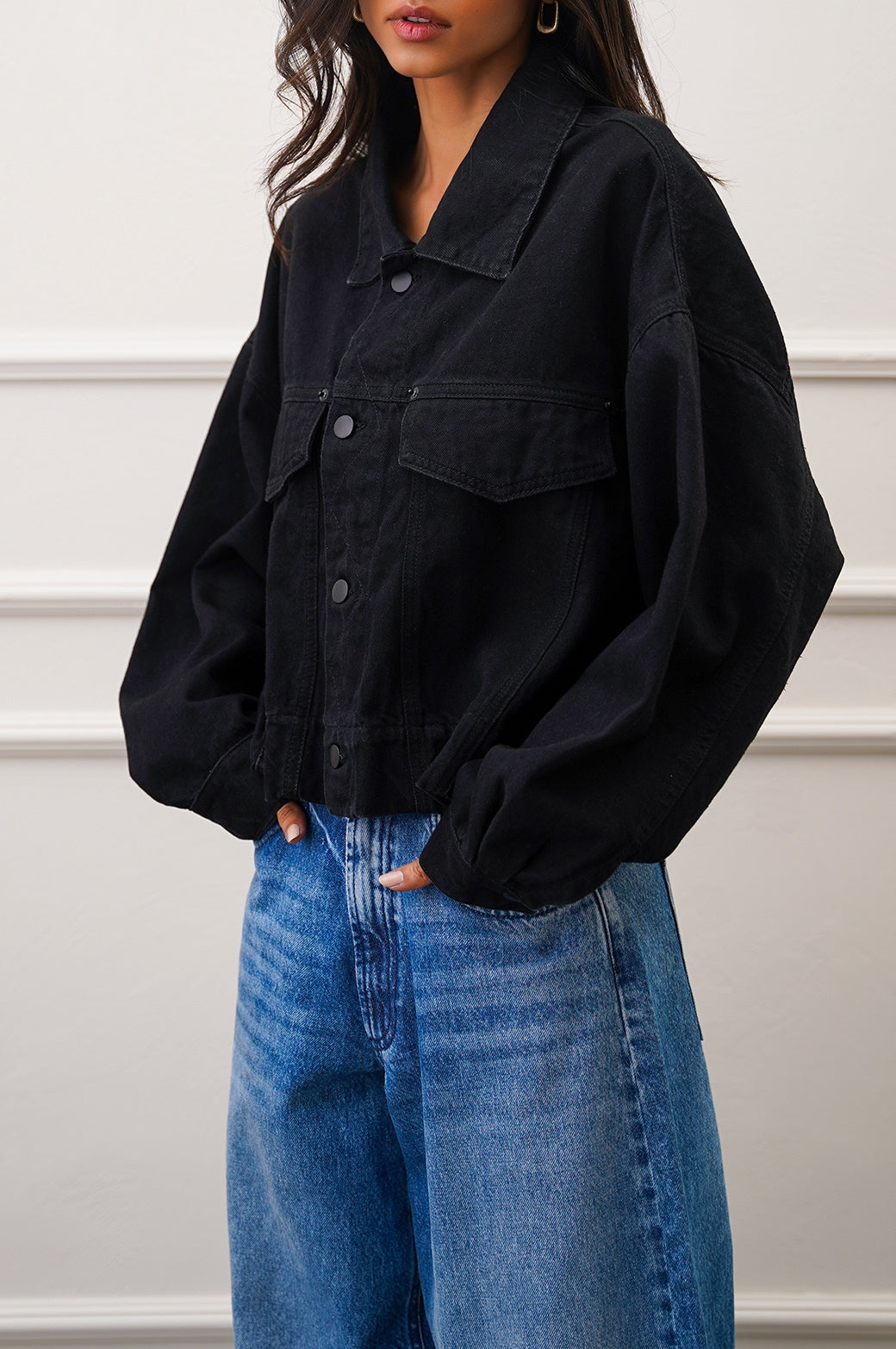 Seoul Black Jilpop Denim Jacket