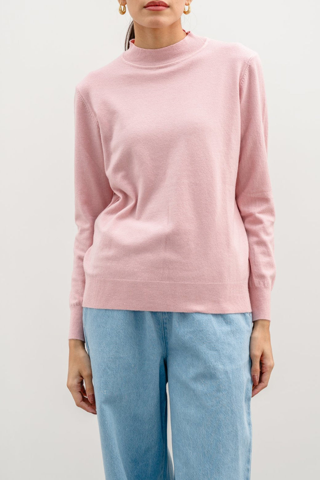 Soft Pink Jilpop Knitted Sweater