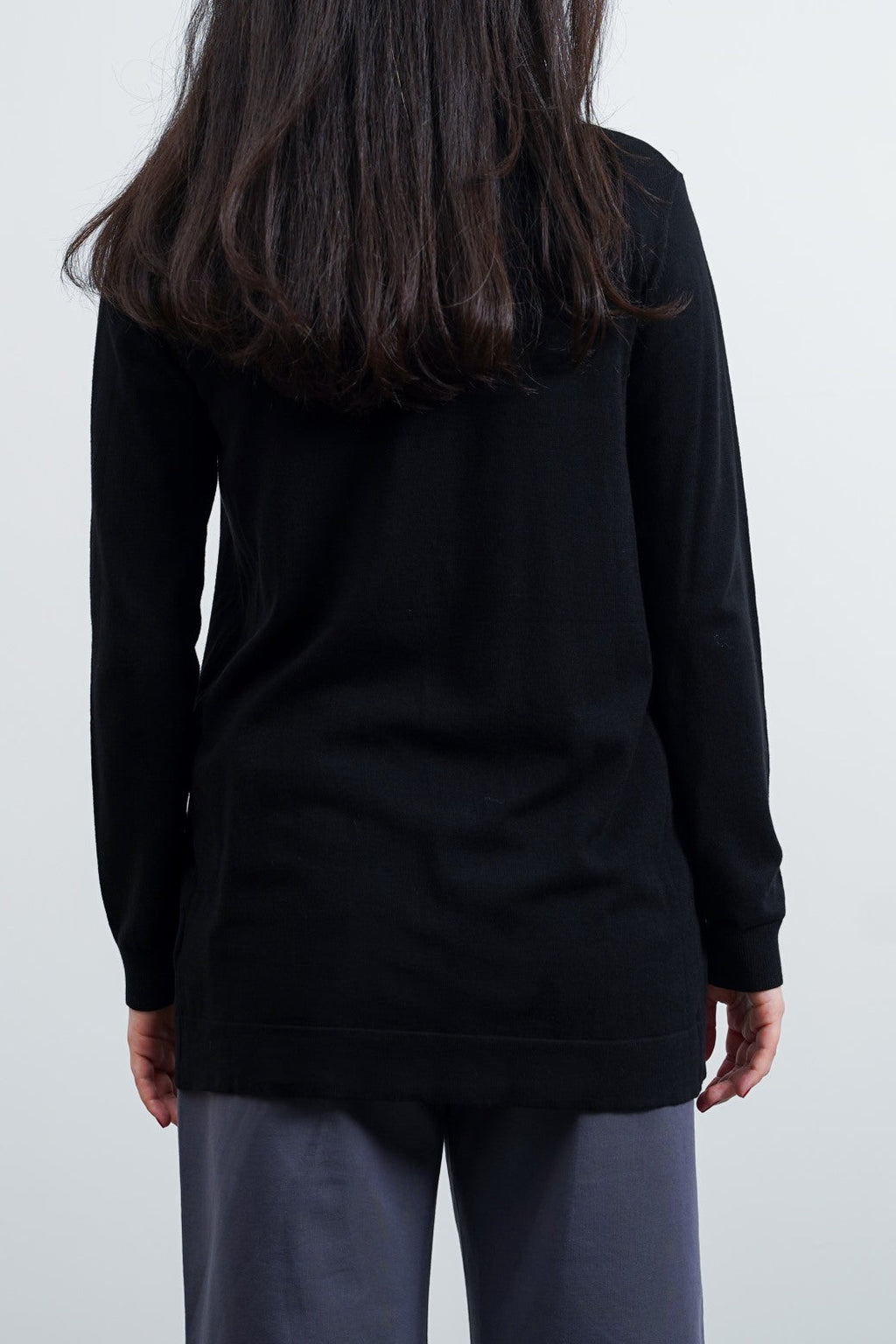 Lightweight Black Jilpop Daily Cardigan
