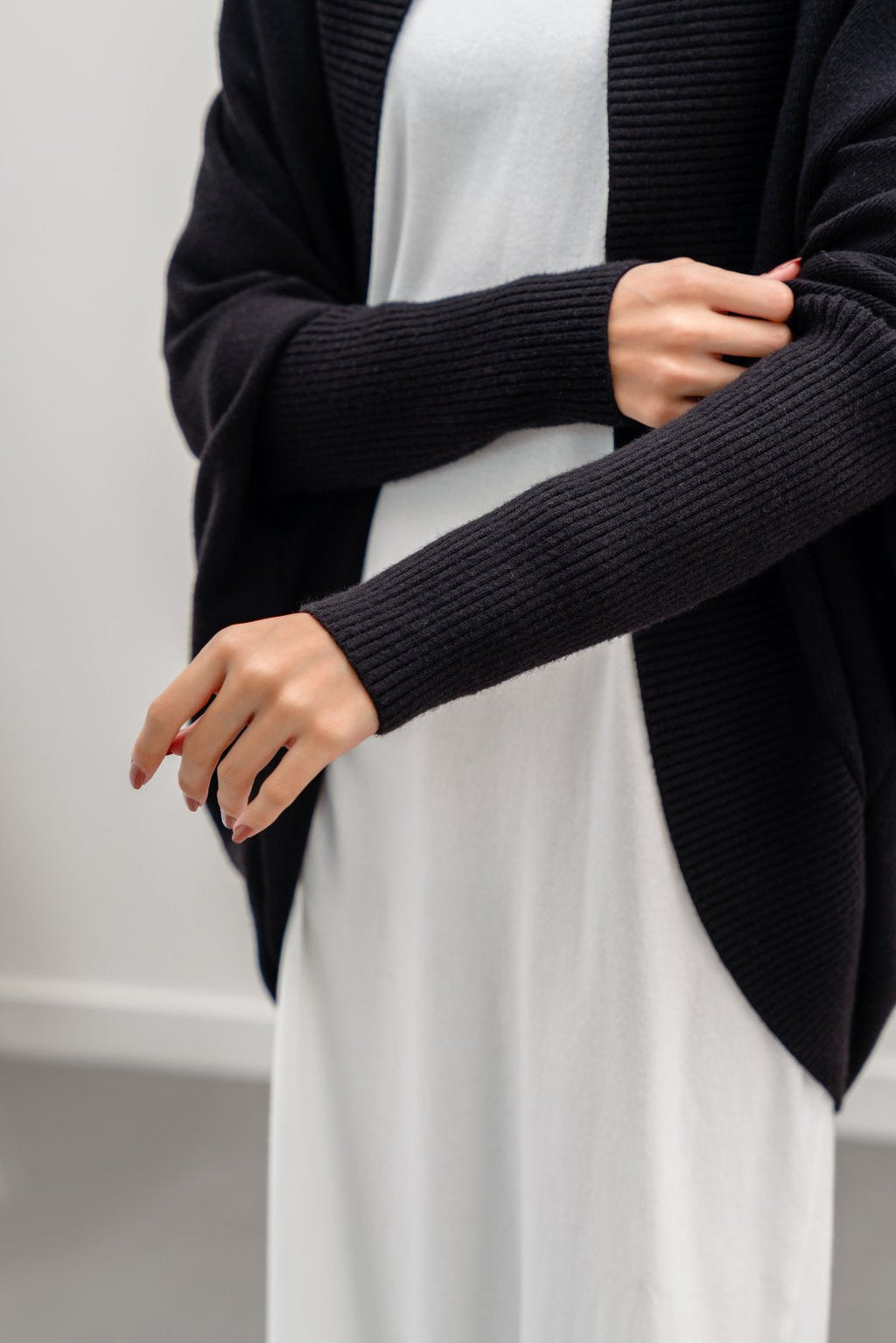 Luxe Black Jilpop Shrug Cardigan