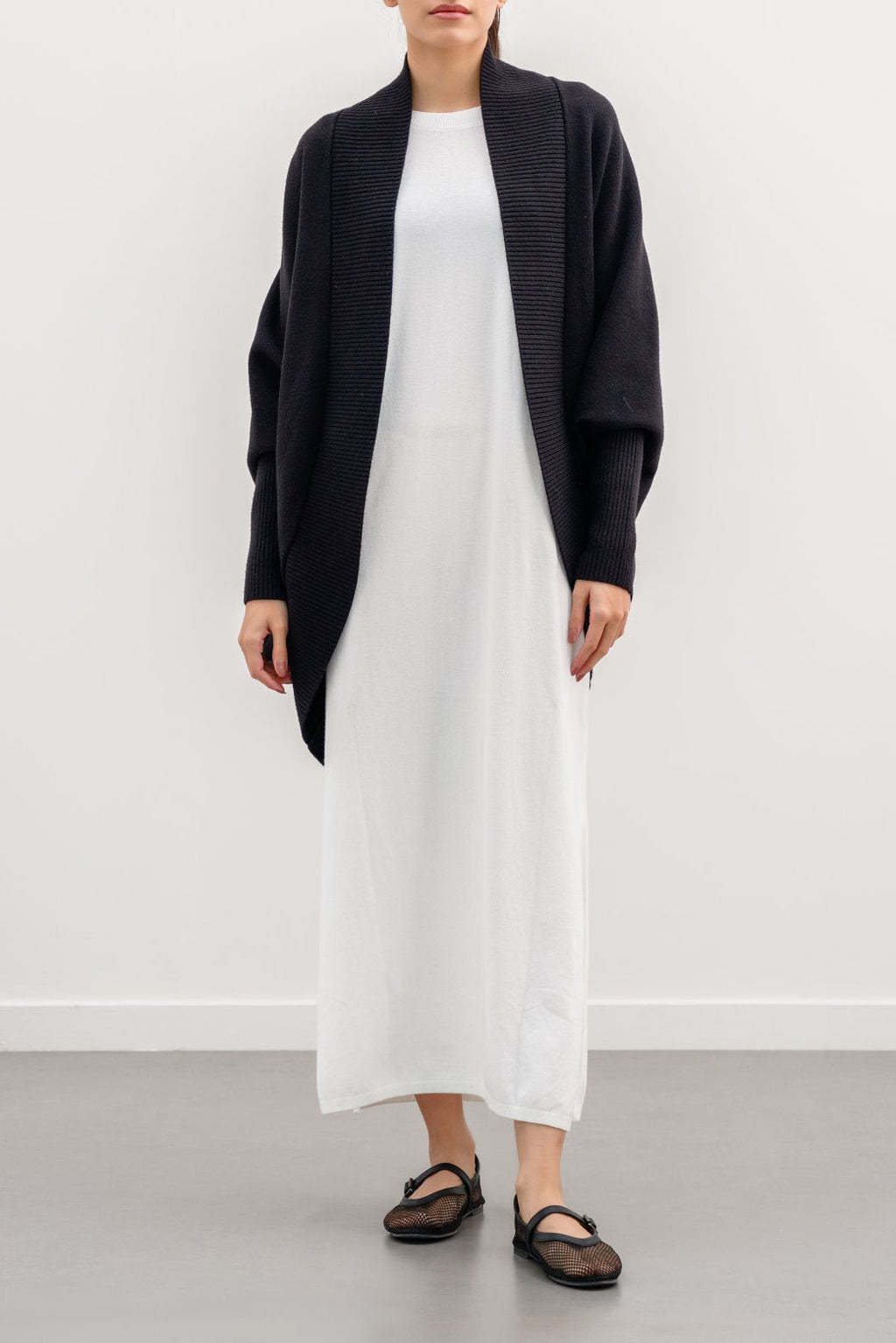 Luxe Black Jilpop Shrug Cardigan