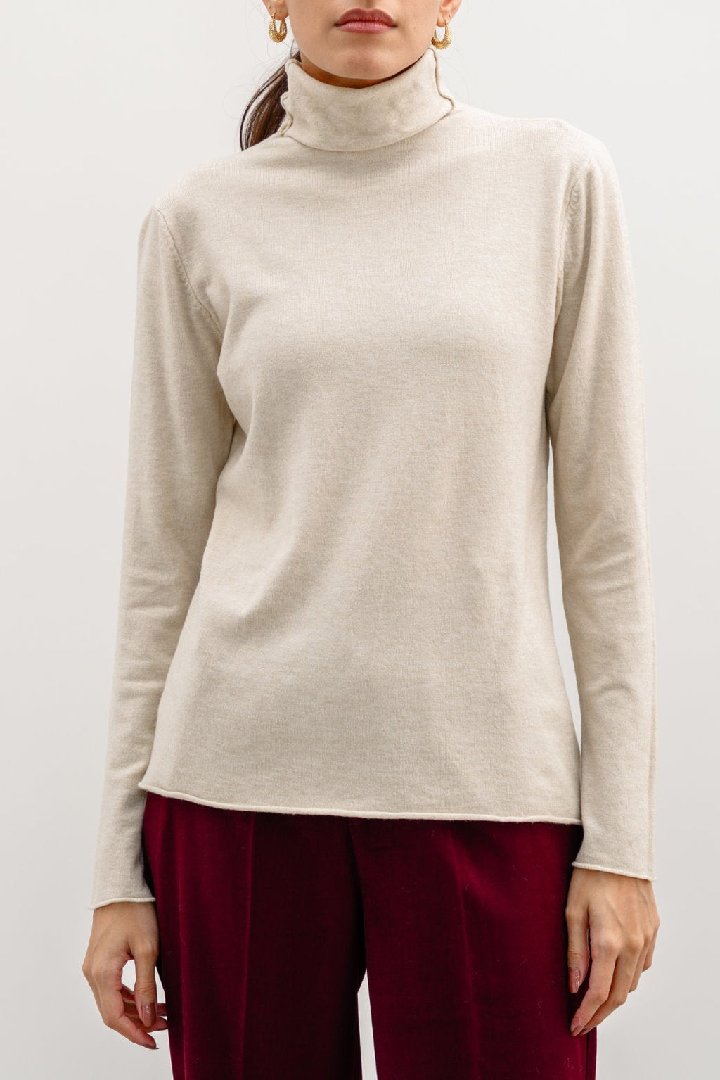 Lightweight Beige Jilpop Sweater Top