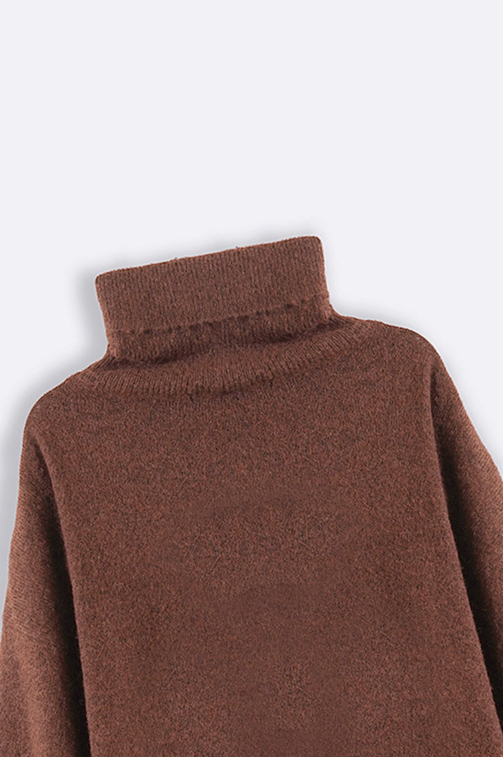 Manhattan Brown Jilpop High Neck Sweater
