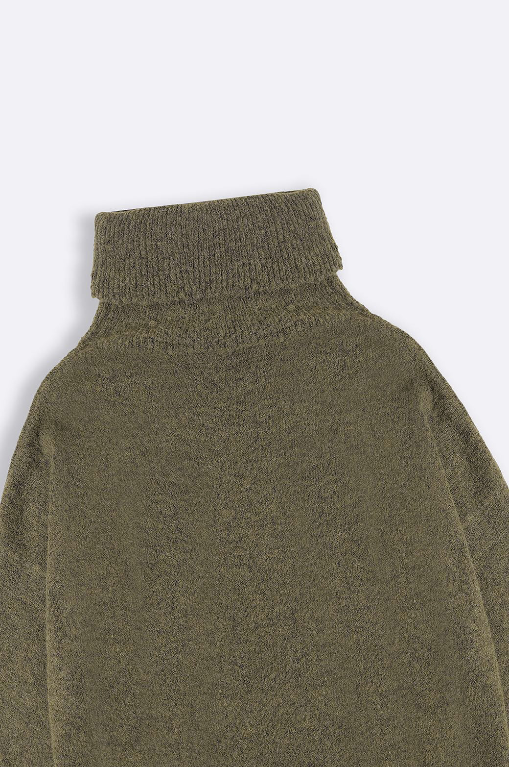 Manhattan Green Jilpop High Neck Sweater