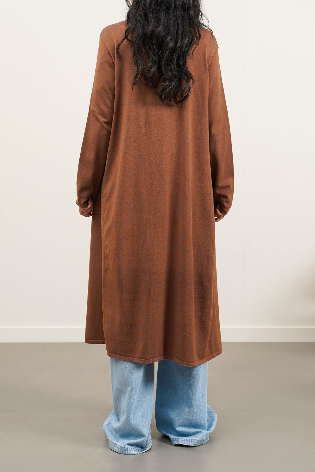 Fine Brown Jilpop Knit Cardigan